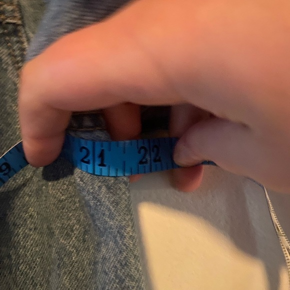 Old Navy Jean Jacket with American Flag on back, XL Petite - Picture 7 of 8